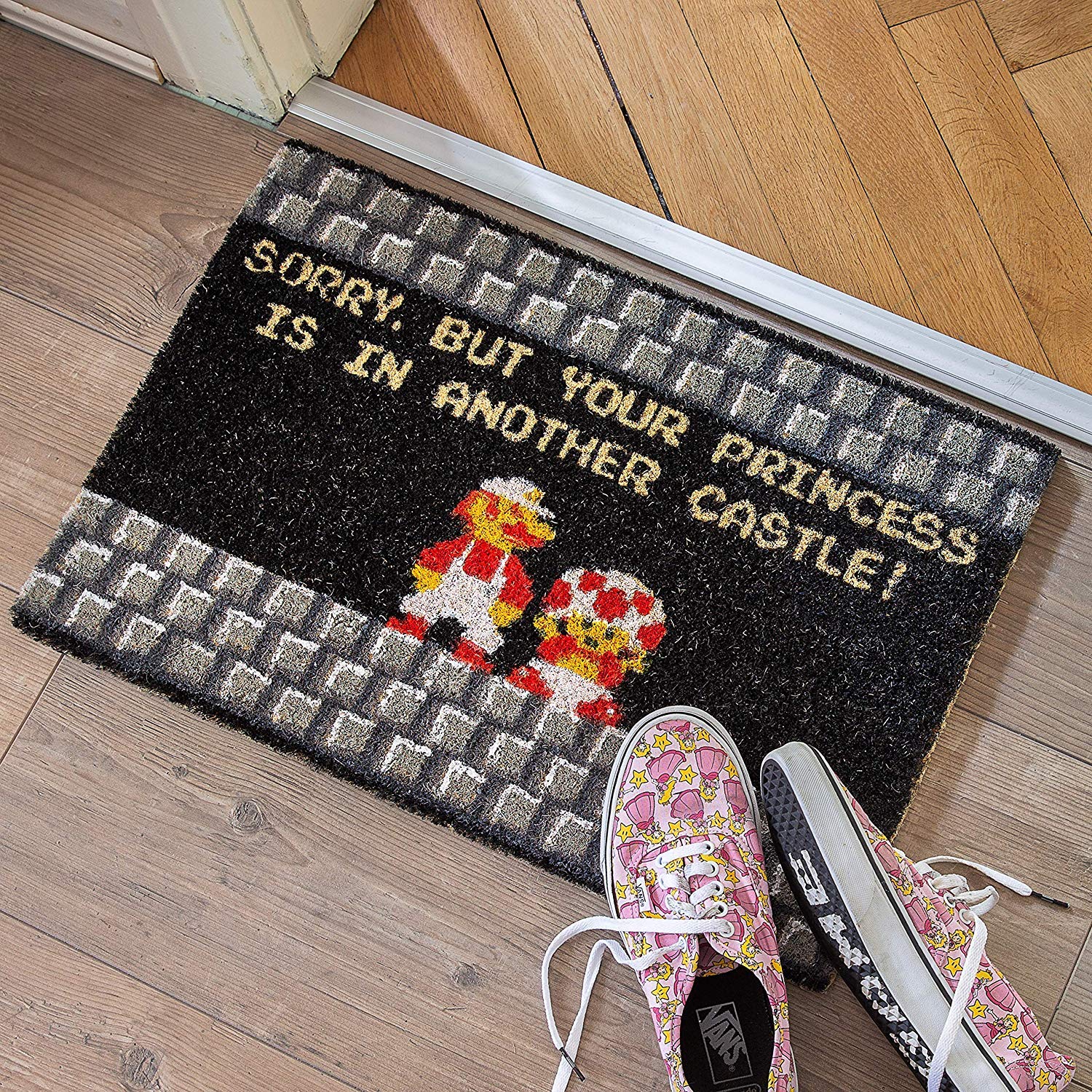 Getdigital Your Princess Is In Another Castle Funny Welcome Doormat For Gamers, Nerds And Geeks - 23.62 X 15.75 Inch, 100% Natur